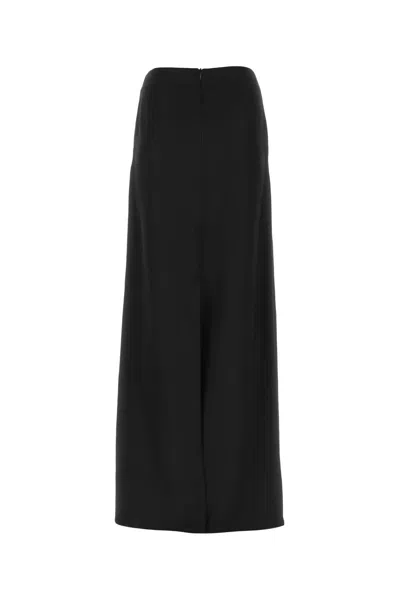 Bottega Veneta Flowing Viscose Blend Skirt With Back Slit