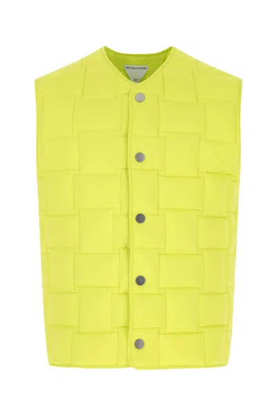 Bottega Veneta Lemon Technical Nylon Intreccio Vest