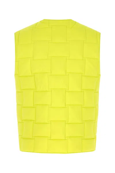 Bottega Veneta Lemon Technical Nylon Intreccio Vest