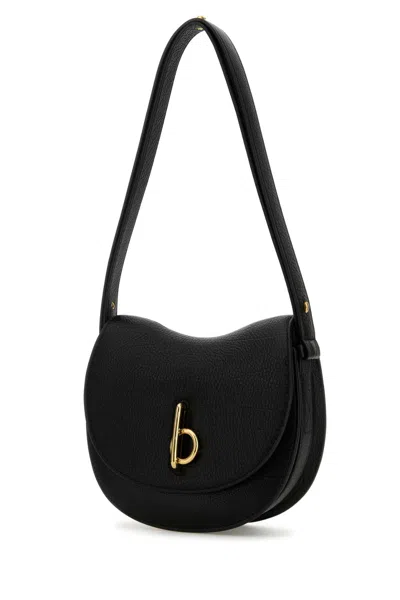Burberry Women's Elegant Leather Bag For All Occasions In Black