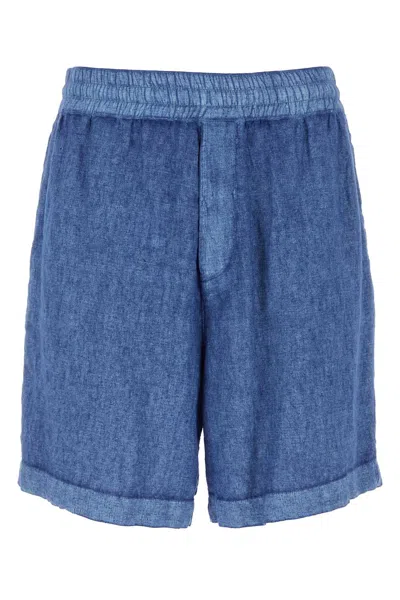 Burberry Linen Shorts With Drawstrings