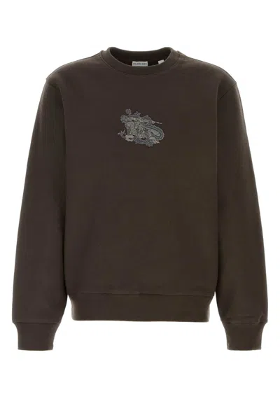 Burberry Brown Cotton Blend Sweatshirt