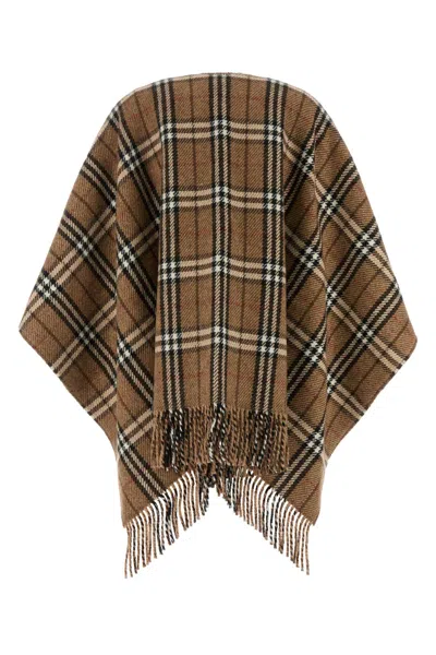 Burberry Embroidered Cashmere Blend Reversible Cape