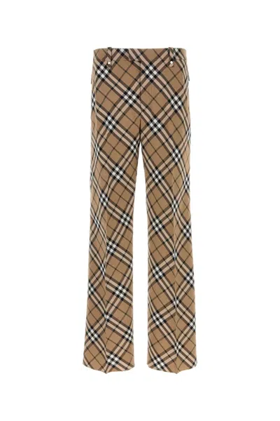 Burberry Embroidered Polyester Blend Pants For Men
