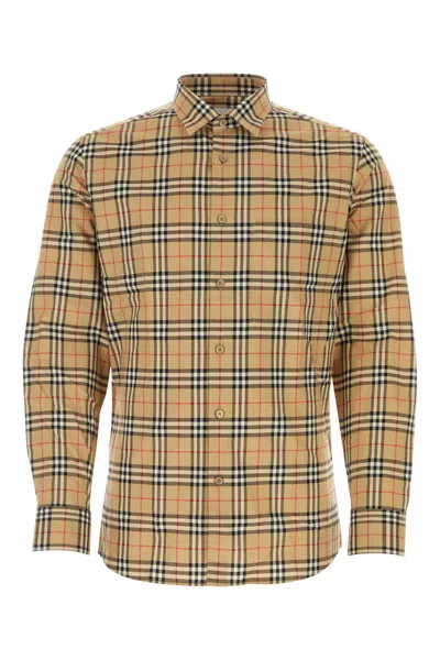 Burberry Shirt With Vintage Check Pattern In Neutral