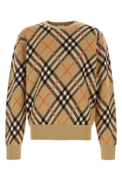 Burberry Ered Wool And Mohair Pullover Sweater