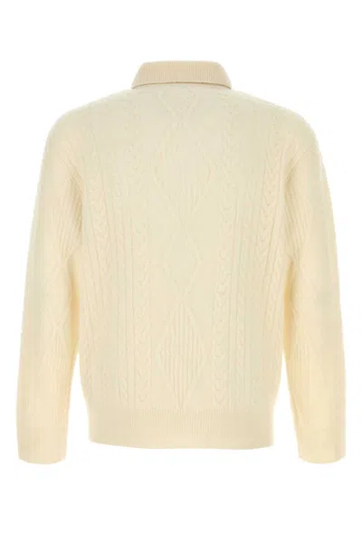 Burberry Ivory Alpaca Blend Sweater