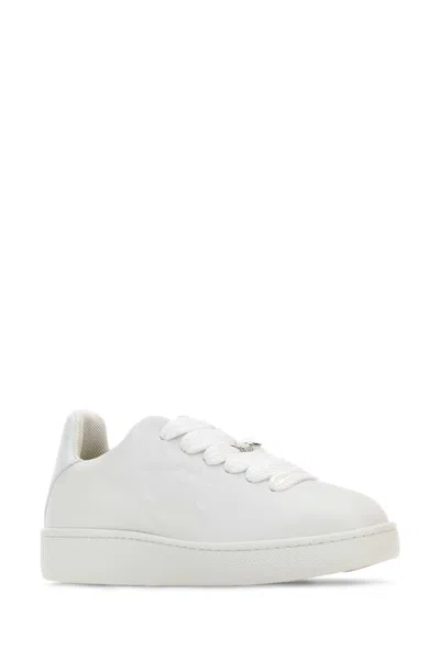 Burberry Women Box Sneaker In Leather