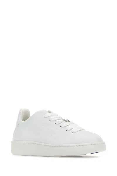 Burberry Women Box Sneaker In Leather