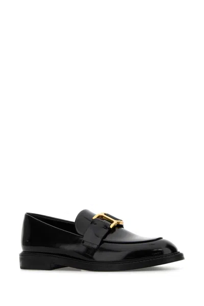 Chloé Marcie Black Brushed Calf Leather Loafer