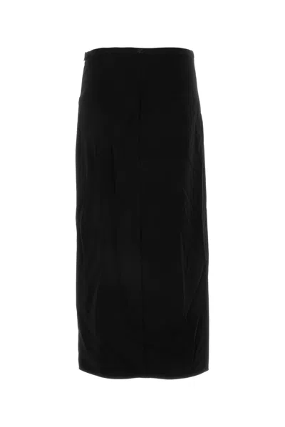 Courrèges Courreges Black Polyester Blend Skirt
