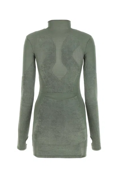 Dion Lee Chenille Intarsia Long-sleeved Mini Dress