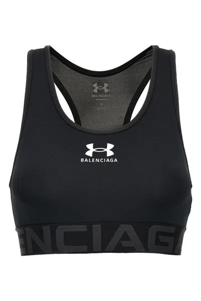 Balenciaga Collaboration Racerback Sleeveless Top In Black