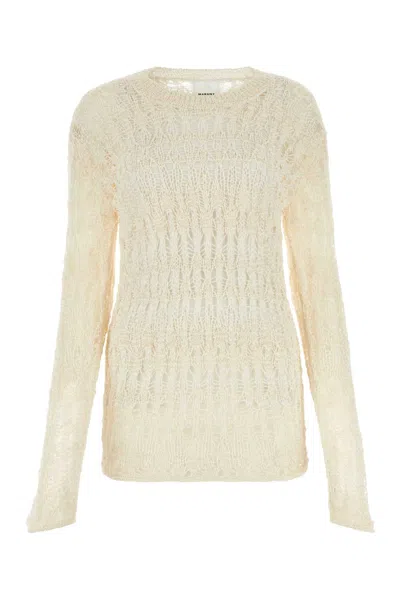 Isabel Marant Women's Ivory Cotton Blend Cooper Sweater