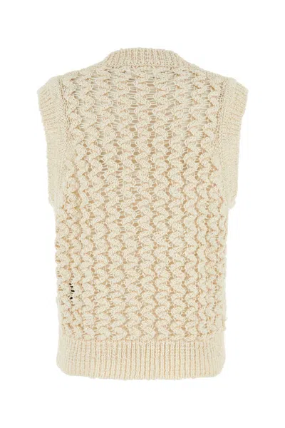 Isabel Marant Faye Zigzag Open Knit Sleeveless Sweater