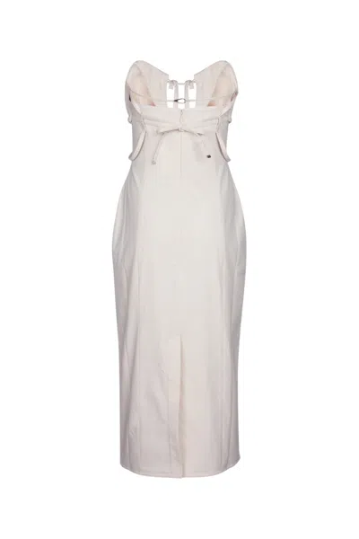Jacquemus La Robe Bikini Strapless Midi Dress