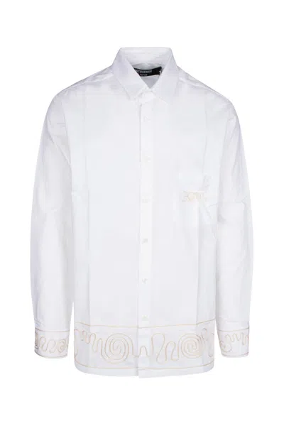 Jacquemus Sleeved Shirt With Embroidered Accents
