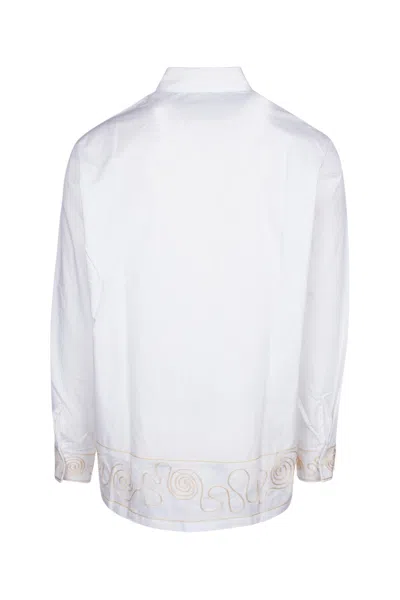 Jacquemus Sleeved Shirt With Embroidered Accents
