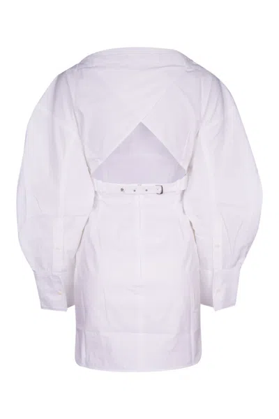Jacquemus La Casaco Long Sleeve Cotton Shirtdress