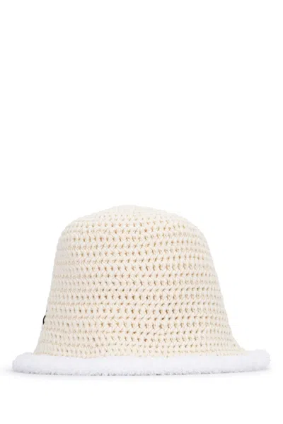 Jacquemus Le Bob Bordino Bucket Hat With Sherpa Trim