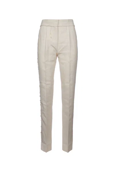 Jacquemus Front Pleated Straight Leg Trousers