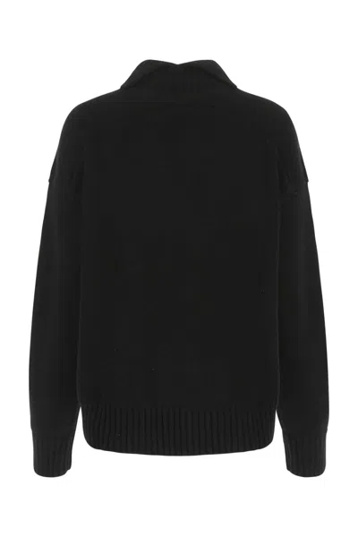 Jil Sander Black Cashmere Blend Oversize Sweater