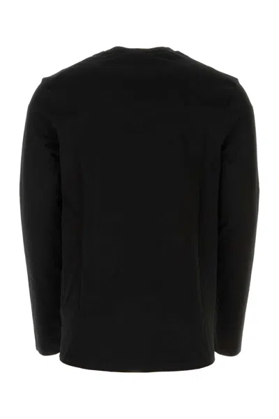 Jil Sander Cotton Crew Neck T-shirt With Long Sleeves In Black