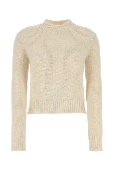 Jil Sander Alpaca Blend Sweater Crew Neck Long Sleeves