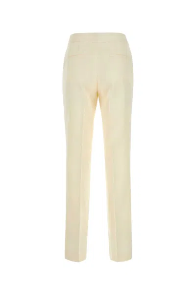Jil Sander Ivory Viscose Blend Pant