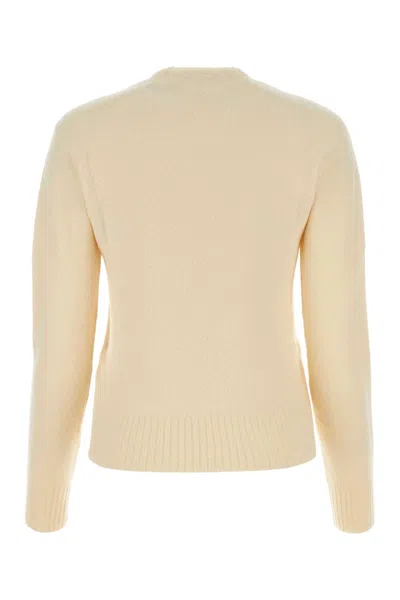 Jil Sander Off White Crewneck Sweater In Neutral