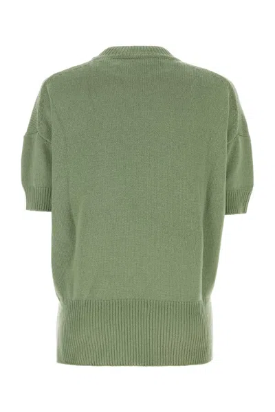 Jil Sander Pastel Green Wool Sweater