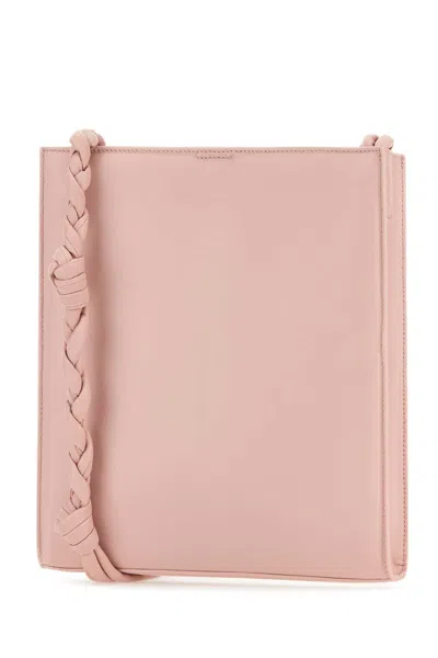 Jil Sander Unique Handle Leather Shoulder Bag
