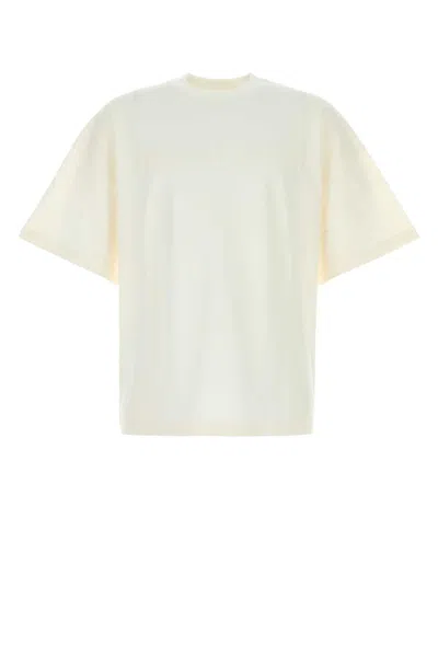 Jil Sander Boxy Fit Cotton Jersey T-shirt In White