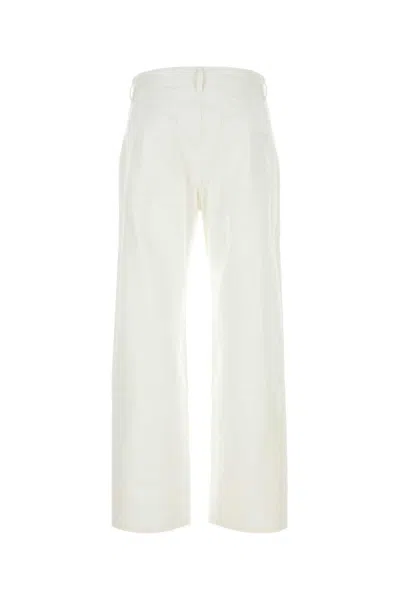Jil Sander Wide-leg Denim Trousers With Waist Belt Loops