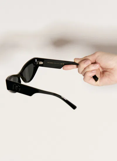 Dolce & Gabbana Women Cat-eye Sunglasses In Black