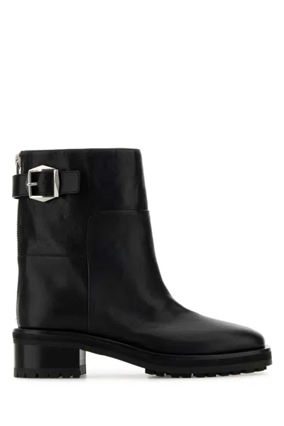 Jimmy Choo Women Brooklyn Ab 50 Leather Boots With Adjustable Strap
