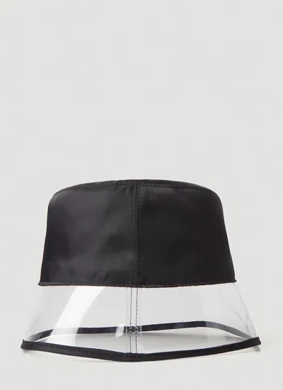 Dolce & Gabbana Embellished Logo Bucket Hat In Black