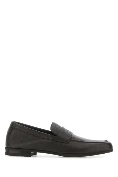 John Lobb Mocassini Thorne In Pelle Cioccolato Uomo In Black