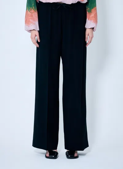 Dries Van Noten Puvis Wool Pants In Black