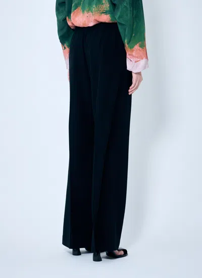 Dries Van Noten Puvis Wool Pants In Black
