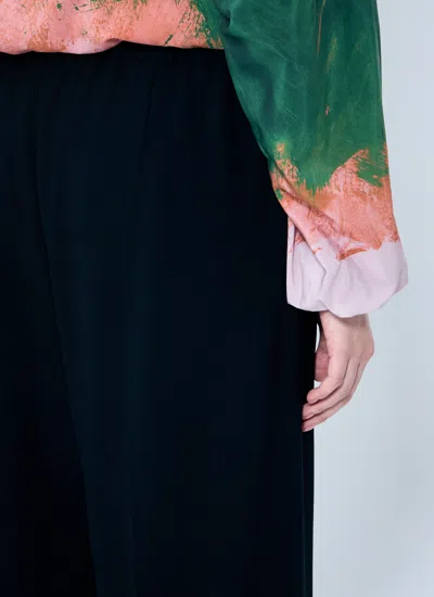Dries Van Noten Puvis Wool Pants In Black