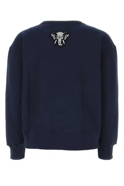 Kenzo College Print Cotton Molleton Sweatshirt