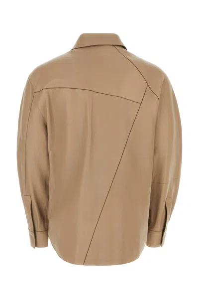 Loewe Pointed Collar Leather Shirt