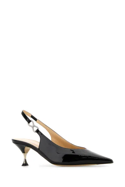 Mach&mach Crystal Bow Pointed Toe Slingback