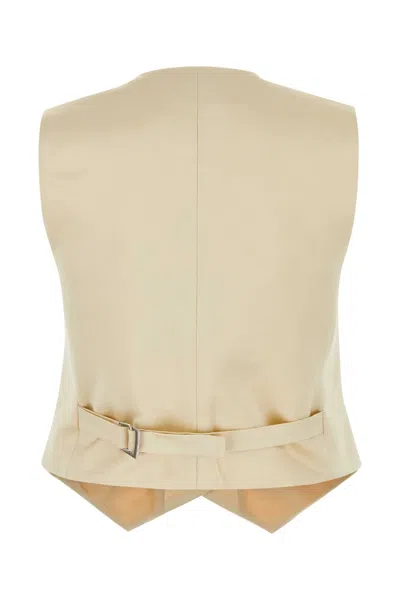 Magda Butrym Cotton Blend Vest With Adjustable Back Strap