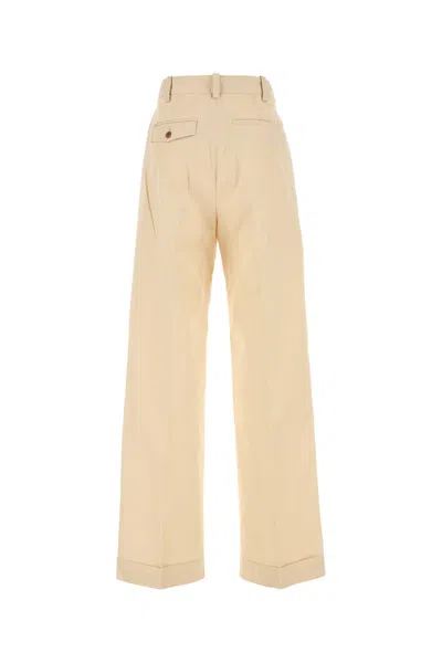 Maison Kitsuné Maison Kitsune Cream Cotton Pant