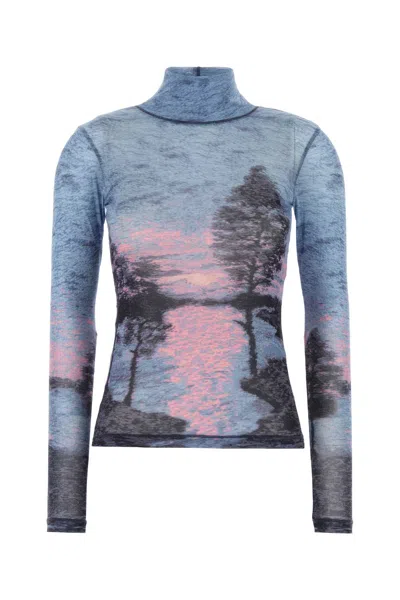 Maison Kitsuné Maison Kitsune Printed Nylon Top