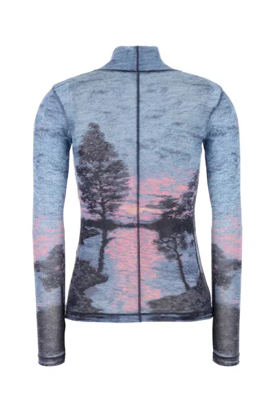 Maison Kitsuné Maison Kitsune Printed Nylon Top