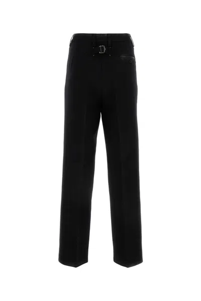 Maison Margiela Wool Trousers With Back Pockets And Belt Loops