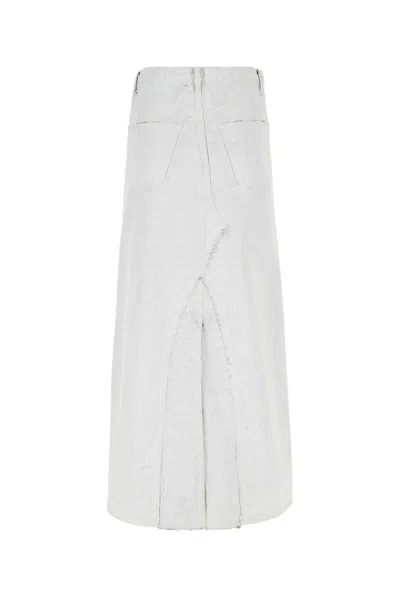 Maison Margiela Coated Denim Long Skirt